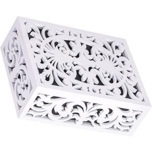 GRAUES Doorbell Cover | modern design door chime covers decorative | wooden doorbell cover box only white, 9.84 Length x 7.87 Width 3.15 Depth