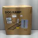 Dog Ramp for Car 71" L x 17" W, Foldable Pet Ramp for Large Dogs with Non-Slip Rug Surface, Portable Dog Car Ramp for SUV, Truck & Vehicle, Heavy-Duty Aluminum Pet Loading Ramp Supports 250 lbs