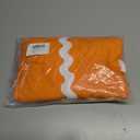 Fixmatti Women Two Piece Summer Sets Short Sleeve Button Down Shirts (Orange, M)