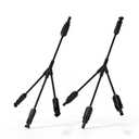 HCOVTXR Solar Connectors Y Branch 2 to 6 30A 1000VDC Solar Parallel Connectors for 2-3 Solar Panels,10AWG Adapter Solar Panel Connectors