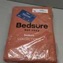 Bedsure Cotton Duvet Cover King - 100% Cotton Waffle Weave Burnt Orange Duvet Cover King Size, GentleSoft and Breathable Bedding Set for All Season, 3 Pieces, 104"x90"