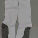 HOYISOX Big and Tall Support Socks for Wide Calves – Comfortable Knee High Fit for Men and Women (4X, White)