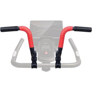 Handlebar Extender for Peloton Indoor Exercise Bikes, 1 Pair of Ultimate Handlebar Extension of Peloton Accessories (Sheep-horn (with Red Tapes & Grips))