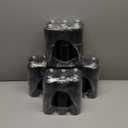 50 Strong Bulk Water Bottles | 24 Pack Sports Bottle | 22 oz. BPA-Free Easy Open with Pull Top Cap | Made in USA | Reusable Plastic Water Bottles for Adults & Kids | Top Rack Dishwasher Safe (Black)