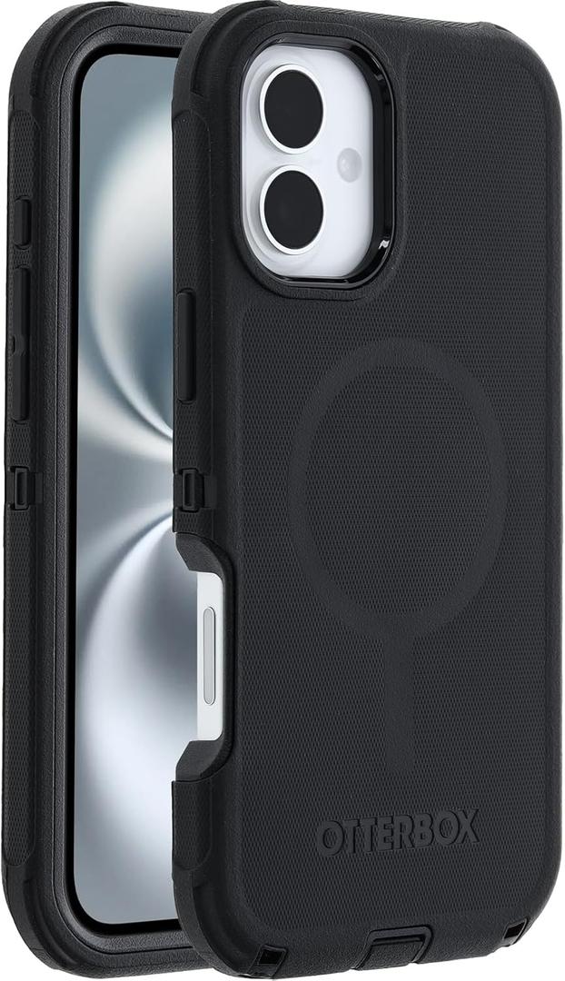 OtterBox iPhone 16 Plus Defender Series Case - Black (Single Unit Ships in polybag)