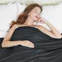 AmyHomie Cooling Blanket,90"x108"King Size,Summer Blankets with Double Sided Cold Effect, Arc-Chill Q-Max>0.5 Cool Fiber, Breathable Lightweight Blankets for Hot Sleepers Night Sweats (Black)