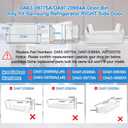 UPGRADED DA63-09775A Right RF28T5001SR RF28T5021SR RF27T5201SG RF27T5201SR RF27T5241SR RF28T5101SR Door Shelf Bin Compatible with Samsung Fridge Door Shelves DA97-20984A Samsung Refrigerator Door Bin