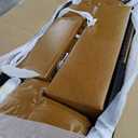 L Shape Sectional Couch with Chaise, 97 Inch Modular Sofa with Ergonomic Reclined Backrest, Sectional Couches for Living Room, High-Density Foam, for Office and Small Apartment, Ginger