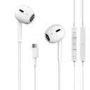 USB C Headphones for iPhone 17/16/15 Pro Max Plus Type C Earphones with Microphone & Remote Noise Cancelling Earbuds for iPhone 17/16/15 Pro, iPad, Galaxy S23/S22/S21/S20/Ultra Note 10/20