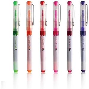 Fude Ball 6-Color Set, fude pen 1.5mm Gel Ballpoint Pen, Made in Japan, CFR-150FBC