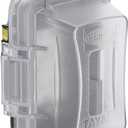 TayMac MG420CS Nonmetallic Extra Duty Complete in-Use Cover 15 Amp WRTR Self Test GFCI Kit, 1-Gang, Clear/Gray