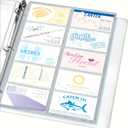 Avery Clear Business Card Organizer Pages for 3 Ring Binders, Pack of 10, Holds 200 Cards Total (76009)