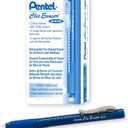 Pentel Clic Eraser Grip, Retractable Eraser, Blue Barrel, Box of 12 (ZE22C)