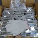 4FT x 6FT Silver Shimmer Wall Backdrop,Shiny Sequins,24PCS Sequins Backdrop Decoration Panels, Glitter Bling Photo Background Decorations for Birthday Party Wedding Engagement Anniversary Graduation