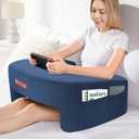 Reading Pillow for Gaming, Lap Desk Pillow for Laptop, Extra Large Arm Rest Pillow for Adult Working, Playing, Crocheting, Steam Deck Switch/Sitting in Bed Floor Couch Sofa, Blue