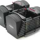 PowerBlock Pro 50 Adjustable Dumbbells, Sold in Pairs, 5-50 lb. Dumbbells, Durable Steel Build, Innovative Workout Equipment, All-in-One Dumbbells