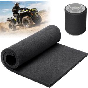 Air Filter Foam Sheet, 60 PPI Coarse Polyurethane Foam - Washable, Reusable, Cut-to-Size Filter for Motorcycle, Vacuum Cleaner, Air Purifiers, Fish Tank, Engine Air Filter Replacement (18"x12"x0.6")