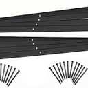 EasyFlex Aluminum Landscape Edging Project Kit, 8 Metal Garden Edging Pieces with Spikes, 48 feet, Black (1806BK-48C)