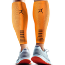Calf Compression Sleeves for Men & Women - Sports, Running, Shin Splints Ideal for Sports, Running, Shin Splints & More, Medium, Orange