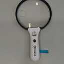 Large Magnifying Glass with Light, Magnifier 10X 20X 45X Handheld Illuminated Lighted Magnifier with 3 LED Lights 1UV Light Storage Bag Clean Cloth for Seniors Reading Inspection (Black)