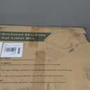 KPWACD Enclosed Stainless Steel Cat Litter Box with Lid, XL Extra Large Non-Stick Metal Litter Pan for Big Cats, High-Sided Kitten Toilet Enclosure, Non-Stick, Anti-Leakage, Easy Cleaning (21"*13.1" *11.8")