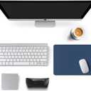Auhoahsil Mouse Pad, 12 x 10 Inch Square Mousepad, 3mm Thick Rubber Mouse Mat with Pretty Design, Premium-Textured Non-Slip for Gaming Work Office Wireless Mouse Men Women, Dark Blue