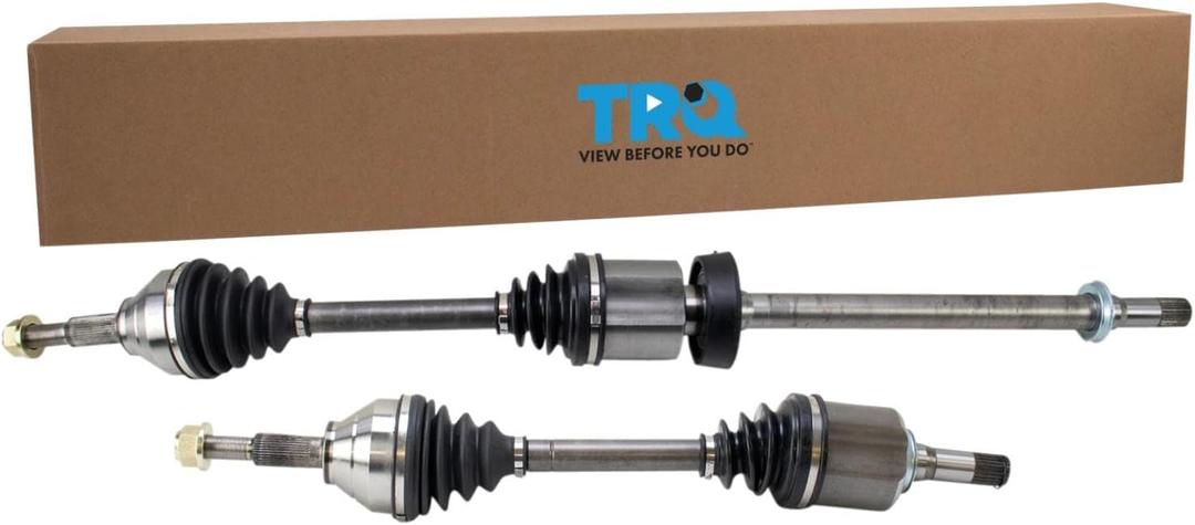 TRQ Front Driver and Passenger Side CV Axle Assembly Set 2 Piece Compatible with 2011 Ford Explorer FWD 2012-2013 Explorer V6 3.5L FWD 2014 Explorer V6 3.5L FWD