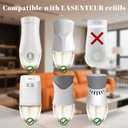 Plug In Refills Air Freshener, Scented and Essential Oils for Home and Bathroom, Hawaiian, Jasmine & Cotton Fragrance, Indoor Home Use, 12 Count, Compatible with Airwick, Compatible with Glade