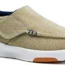 OrthoComfoot Men's Orthopedic Slip-On Loafers Walking Shoes: Comfortable Arch Support Plantar Fasciitis Hook and Loop Shoes, Casual Orthotic Work Loafers for Foot and Heel Pain (11, W3-khaki)