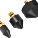 3PCS 1/8-Inch Rubber Tip Set for Air Blow Gun
