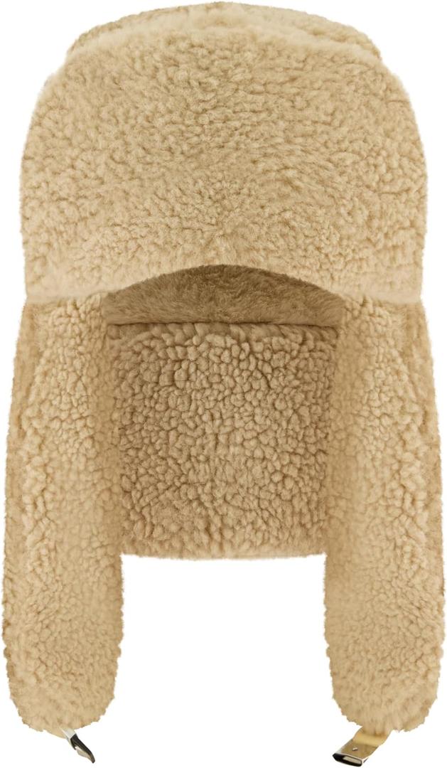 Spyder Womens Super Soft Sherpa Trapper Hat (One Size, Clay)