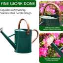 Metal Watering Can for Outdoor and Indoor Plants, Watering Can Decor, 1 Gallon (NewGreen)