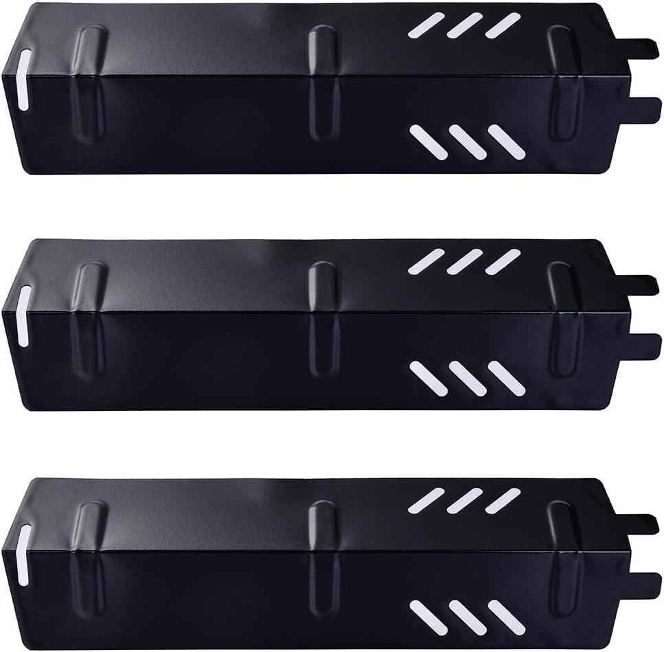 P9156A (3-Pack) Porcelain Steel Heat Plate for Backyard Grill BY13-101-001-11,BY14-101-001-01, GBC1429W, GBC1429W-C, Uniflame GBC1329W, GBC1403W