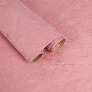 Coral Pink Felt Drawer Liner Self Adhesive Crushed Velvet Flocking Liner for Jewelry 15.7"x118" Pink Velvet Wallpaper Peel and Stick Soft Felt Fabric Contact Paper Roll for Cabinets Dressers