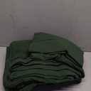 JIYUAN 100% Washed Cotton Duvet Cover Set 3 Pieces King, 1 Duvet Cover 104x90 Inches(Comforter Not Included) and 2 Pillowcases,Linen Feel Bedding Set Comfy and Breathable,Forest Green