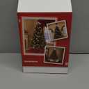 Christmas Tree Topper with Snowflake Projector Light, Holiday Hat Decor for Xmas & New Year, White