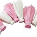 3 x IGUO 3D Pink White Flowers Decorations 6PCS Nursery Paper Flowers for Girl Home Decor Baby Shower Centerpiece Wedding Birthday Party