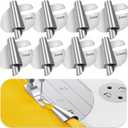 TIGARI Sewing Rolled Hemmer Foot, 8 Sizes Rolled Hem Presser Foot, Wide Rolled Hem Pressure Foot Sewing Machine Feet Hemming Machine Hand Sewing Machine Sewing Accessories, Rolled Hem 8pc