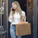 FACEBAG 100Pcs Brown Paper Bags with Handles Bulk, 16x6x12 Inches,Large-sized Kraft Paper Shopping Bags&Gift Bags for Party FavorsGrocery Shopping & RetailReusable & Durable