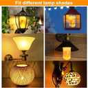 2 x 2-Pack LED Flame Light Bulbs with 4 Flickering Modes & Gravity Sensor, E26/E27 Base  Realistic Flickering Light Bulbs for Christmas, Halloween, Fireplace, and Party Decor  Warm Yellow