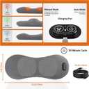 Smooth Triple Fusion Back Massager, Triple Fusion Back Massager with Heat Vibration and Traction,for Sciatica Pain Relief Devices Lower Back Massager,3 in 1 Lower Back Massager,for Home Office (Grey)