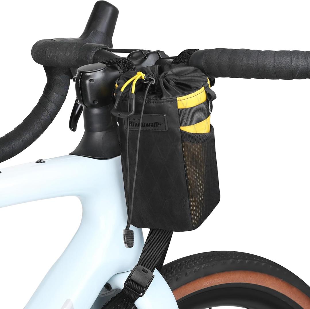 Rhinowalk Bike Bag - Cycling Insulated Handlebar Bag - One-Handed Access (Yellow)
