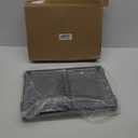 Neudeco Stackable Cabinet Shelf Organizer - 2 Pack Metal Mesh Stacking Shelves for Kitchen, Closet, Bathroom, Countertop and Cabinet -Gray