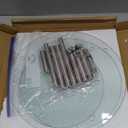 3 Tier Round Tempered Glass Display Stand 9, 11, 13" for Cake, Cupcakes, Desserts, Bakery, Appetizers - Set of 3 Glass Retail Display Raiser (Clear)