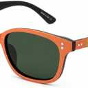 Polarized Sunglasses for Teens – UV400 Color Mirror Lens,Matte Round Frame Small Faces – Cycling & Outdoors