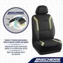 Skechers Memory Foam Car Seat Covers, Air Cool Mesh Thick Seat Covers,Car Seat Covers Front Seats Airbag Compatible, Automotive Comfort Protection for Most Cars,Van,Trucks, SUVs,Beige