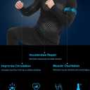 Dalavch 5 Pack Men’s Compression Shirts Long Sleeve Athletic Workout Rash Guard Gym Active Sports Undershirt Base Layer Top (Black, M)