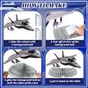 12 Pcs Fighter Party Decorations Air Force Honeycomb Centerpiece Fighter Table Topper Airplanetable Decoration for Birthday Party Favor Supplies