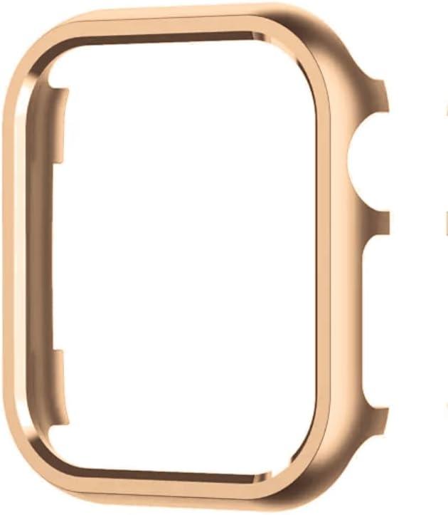 My Pretty Strap XOXO Protective Case for Apple Watch  Luxury Matte Metal Cover for Women, Scratch-Resistant  Compatible with Apple Watch 38/40/41/42/44/45/49mm Gold, Rose Gold, Silver, Champagne