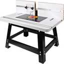 Router Table with Stand and Adjustable Fence,Benchtop Router Table for Wood Router(24''x15.8''x14.6")